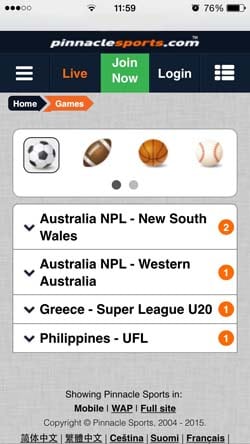 Pinnacle mobile for Iphone