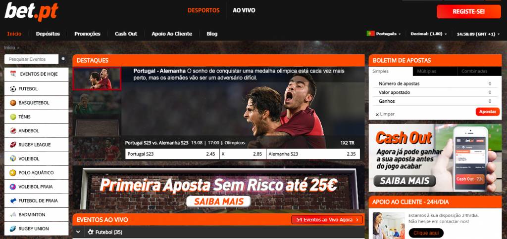 Bet pagina inicio