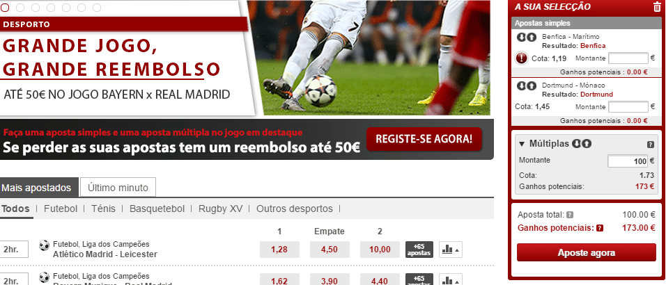 Betclic bilhete de apostas