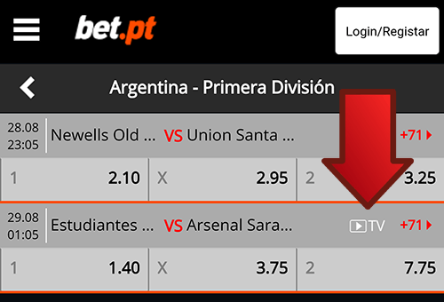 Bet pt tv stream telemovel