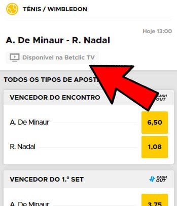 Betclic livestream tv mobile